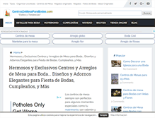 Tablet Screenshot of centrosdemesaparaboda.com